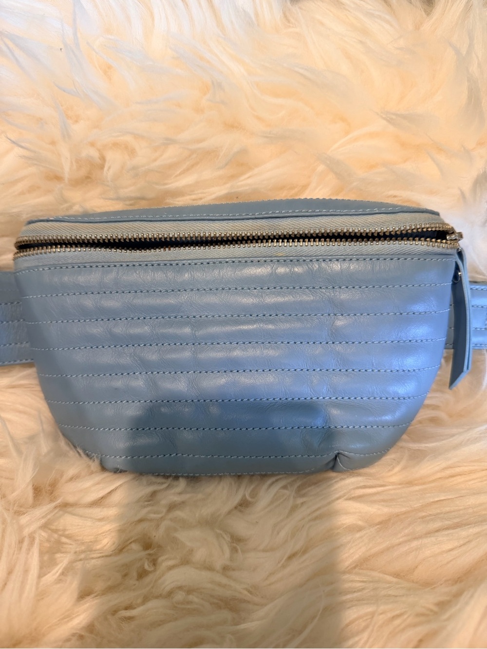 Beklina Ribbed Belt Bag Sky Blue